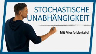 Stochastische Unabhängigkeit | Beispiel mit 4-Felder-Tafel | Mathe by Daniel Jung