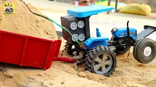 Sonalika New Tractor and B Tractor with Trolley Part-4#homemade #tractor #tractormodel#remotecontrol