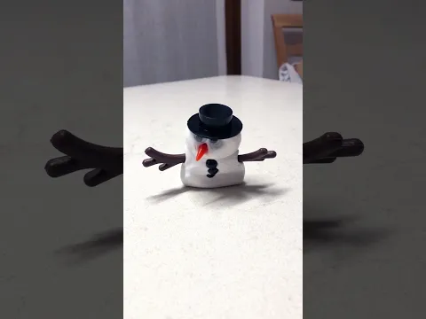 #snow #pupazzodineve #snowman #undone #slowmotion
