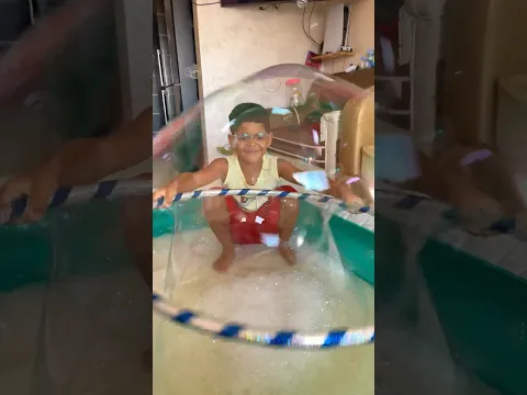 أخيرا يونس يجرب صنع اكبر فقاعة صابون في العالم😱