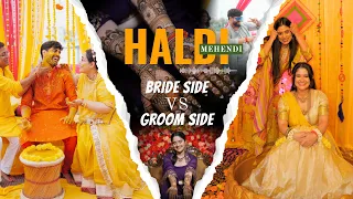 🥳 Long distance wali Haldi Mehendi...🧡 