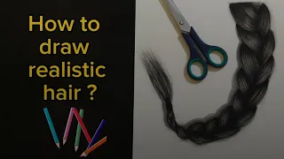 How to draw realistic hair? #drawinghair #realesticsketch #realisticdrawing #howtodraw