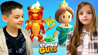BATALHA no STUMBLE GUYS 👊 QUEM PERDER GEMA A CONTA DO OUTRO - Piero Start Games