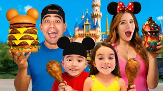 24 Horas Comiendo En DISNEY 🍔🍭✨