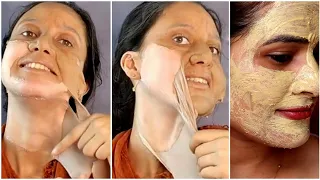 ये Mask चेहरा बेदाग़, गोरा व चमकदार बना देगा, 20 Minute में चेहरे को बनाएं जवान, टाइट| Get Glass Skin
