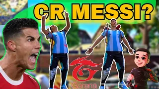 CR7 celebra como MESSI en FREEFIRE 😲 Emote de Messi 👆🏻👆🏻
