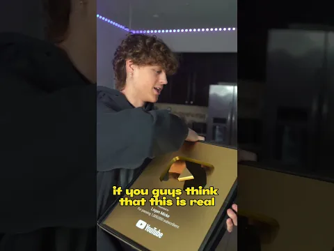 What’s inside a YouTube play button #loganmicke