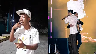 De cantar en las calles, a cantar junto a su ídolo Romeo Santos frente a más de 20 mil personas.