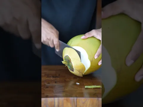 Satisfying Coconut Cutting & Making Coco Milkshake