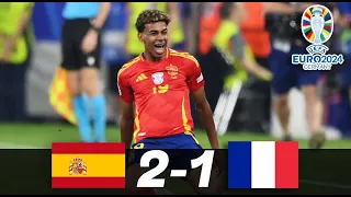GOLAZO DE YAMAL ESPAÑA vs FRANCIA 2-1 - EUROCOPA 2024