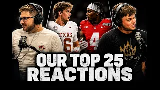 The CFB Top 25 is OUT... and we disagree