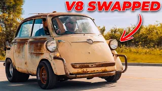 We Put A V8 Inside A Tiny Micro Car 💥 | Gas Monkey Garage