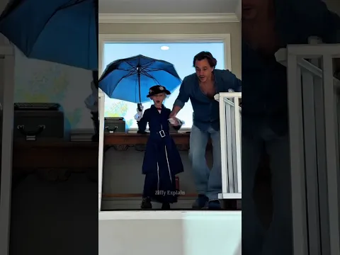 She Actually Glided with an Umbrella 😱#shortsvideo