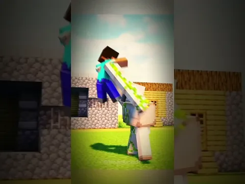 MOMENTS BEFORE DISASTER💀☠ STEVE (HEROBRINE) VS GOLEM & VILLAGER