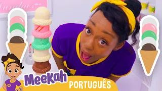 Meekah, a Sorveteira!  | Olá Meekah! | Amigos do Blippi Brasil | Videos Educativos