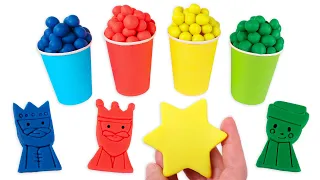 REYES MAGOS de Play Doh con SORPRESAS 👑👑👑 Manualidades fáciles