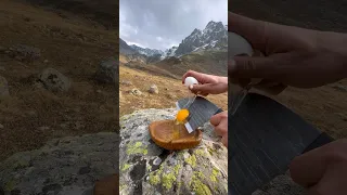 Dağda Sucuk Hamburger 🍔 / cooking beef sausage burgers on the mountain