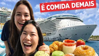24H COMENDO NO SEGUNDO MAIOR CRUZEIRO DO MUNDO 😱 