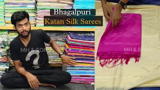 Katan silk bhagalpuri saree | katan sarees manufacturers #katansilk #bhagalpurisilk