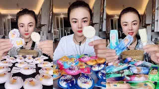 ASMR ICE CREAM EATING FAST, 아이스크림 먹방 ,アイスクリーム, ไอศครีม