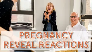 TELLING OUR FAMILY & FRIENDS WE'RE PREGNANT! *Emotional & Funny Reactions* | Lucie Fink