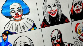 DIBUJO todos los🤡PAYASOS de la DEEP WEB (Mini Mini, Luli, Duffy...) Fede Vigevani
