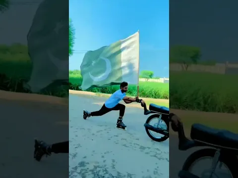 Independence Day 14 August Pakistan | BikE Stunt ✊🏻 #14august #shorts  #india #pakistan