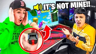 I Caught My Little Brother Using Aim Hacks In Fortnite! (Cronus Zen Prank)