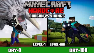 I Survive 100 Days in DRAGON vs VIKINGS (हिंदी)