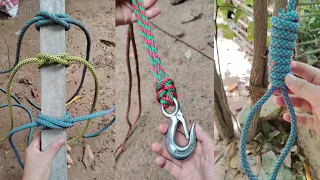 5 Genius Knot You Should know#practical#ropetutorial#knotting