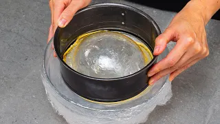Caramel dessert prepared using a method you've never seen before