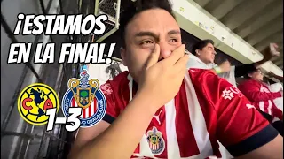 AMERICA vs CHIVAS 1-3 ¡QUÉ FELICIDAD, ESTAMOS EN LA FINAL! Reacción Desde Estadio Azteca