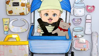 【Paper ASMR】【Paperdiy】Baby Care👶🩷#paperdoll #paperdiy #asmr#baby#care#babycare #赤ちゃん