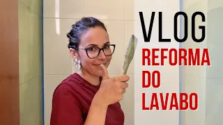Reforma de lavabo sem quebra-quebra #VLOG