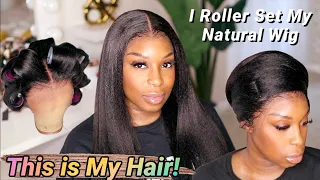 The most REALISTIC Natural Kinky Straight Wig! HD Lace Beginner Friendly 13x6 Wig Install