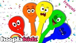 Famille de Doigts de Ballon 🎈✋🏻 | Comptines et Chansons Pour Enfants | HooplaKidz Franҫais