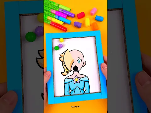 The Super Mario Galaxy Movie Princess Rosalina Hair Growth Cardboard Game Challenge