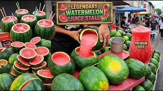 The Most Satisfying Watermelon Juice Master You'll Ever See