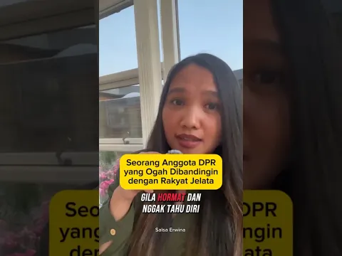 Seorang anggota DPR yg ogah dibandingkan dgn rakyat jelata..