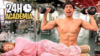 PASSAMOS A NOITE NA ACADEMIA 😱 (desafio extremo)
