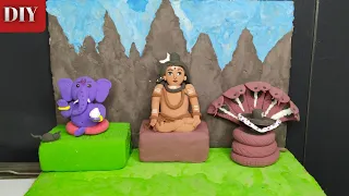 DIY Sawan Special Bholenath Sculpture Making 🔱 #youtubeviral #bholenath #mahadev