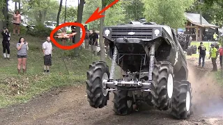 Punisher kills a Drone & the Wheelie game || Perkins Mud Bog 2021