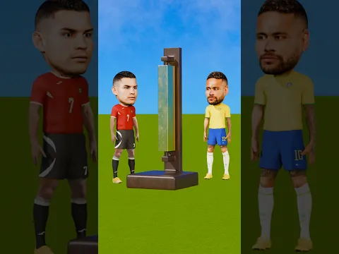 Help Ronaldo Power Up and Break The Impossible! 🤣💪 #football #animation #shorts