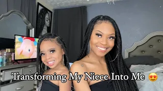 Transforming My Niece Into Me Pt 2 **SHE WENT VIRAL ON TIKTOK** 4 MILLION VIEWS || Dasia Temia 💕