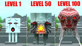 GHAST LEVEL 1 TO 100 COMPARISON IN MINECRAFT
