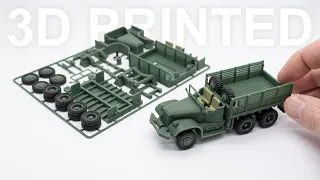 3d Printable Kit Card - Army Truck