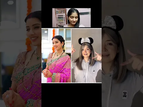 gulabi saree neetu vs simpalkharel !#gulabisadi #transformation #duet