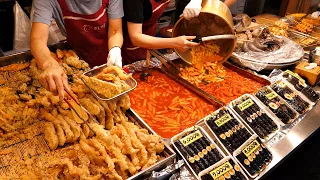아침부터 줄서서 먹는? 소문난 분식맛집! 떡볶이, 튀김, 어묵, 김밥, 순대 / spicy rice cake  Tteokbokki / korean street food