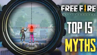 Top 15 Mythbusters in FREEFIRE Battleground | FREEFIRE Myths #165