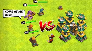 Every Battle Builder vs. All MAX HEROES!! "Clash Of Clans" death match!